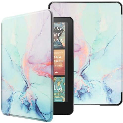 HGWALP Hülle für 7 Kindle Paperwhite (12th Generation, 2024)&Kindle Colorsoft Signature Edition (1st Gen,2024), Slim Lightweight Shell Schutzhülle mit Auto Sleep/Wake für Kindle Paperwhite 7 Zoll-MBL