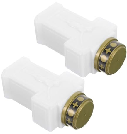 Housoutil Lume Di Candela Elettrico Senza Fiamma Per Cimitero E Giardino Candela Commemorativa a Batteria Luce Decorativa Per Tombe E Esterni Lampada Led Portatile