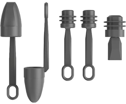 Starlink Mini Caps, 5-Pack Silicone Protective Covers for Power Port and Cable Connector, Dustproof Waterproof Seal Plugs Accessories (Gray)