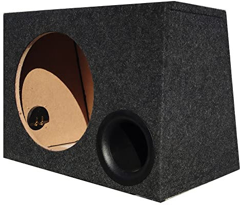 XPL 1 cassa trapezoidale bass reflex per subwoofer da 25 cm di diametro volume di 25 litri cofano bagagliaio auto, 1 pezzo