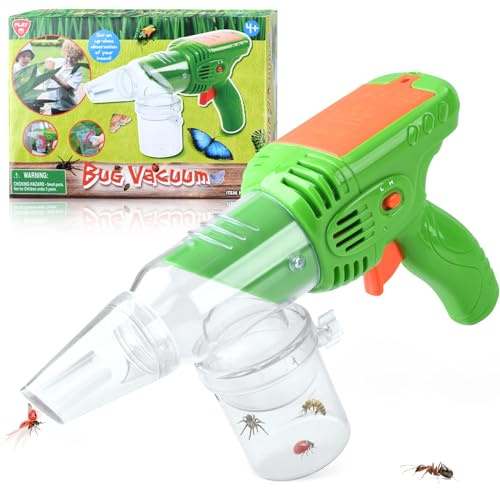 PLAY Atrapa Insectos para Niños, Bug Catcher con Lupa para Niños, Spider Catcher con Succión Súper Fuerte, Regalos de Juguetes para Niños de 4+ Años al Aire Libre
