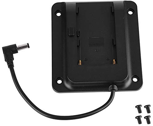 Kamerabatteriadapterplatta batteritillbehör för NP – F970 F550 F770 F970 F960 F750, kompatibel med alla VESA-skärmar med 75 mm hålavstånd