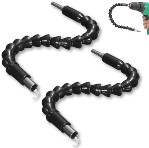 2 piezas de extensión de broca flexible, destornilladores de 11.6 pulgadas, extensión de broca flexible, destornilladores suaves para reparaciones del hogar