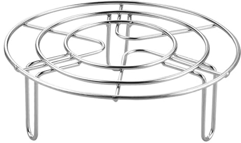 Hopzab Air Fryer Rack 15cm,Round Stainless Steel Steam Rack Multi-Purpose Cooking Stand for Baking Roasting Steaming Cooling Drying,Kitchen Accessories for Fryer Steamer Microwave Oven
