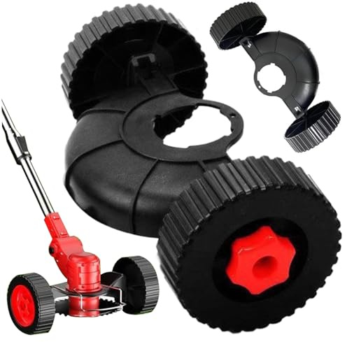 AZIDWERYQ Fixation de Roues de Taille-Bordures, Roues Support Taille-Bordures réglables, Roue auxiliaire en Plastique pour Support d'herbe