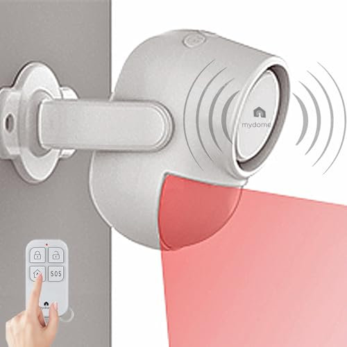 Mydome Indoor Home Motion Alarm | Loud Battery Operated Security PIR Sensor With An Integrated 125 dB Alarm, Designed for Sheds, Garages, Summer Houses, Vans [Home Security Home Alarm System]
