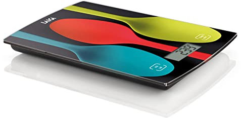 Bilancia elettronica da cucina LAICA, bilancina digitale, per cucinare, in grammi o once, display LCD ad alta precisione e vetro temprato, funzione Tara, ricaricabile, portata 5 kg - Cucchiai Pop