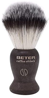 Beter - Pennello da barba con Setole Sintetiche per Vegani - Modello Coffee O'clock