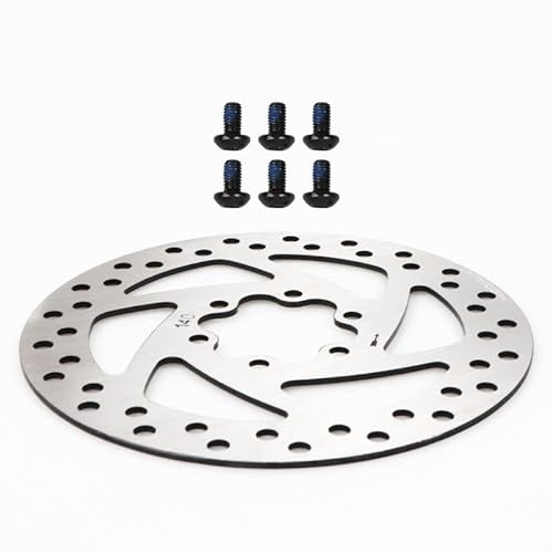 VOLOHAS Disco Freno in Acciaio Inox da 140 mm per KUGOO M4 Monopattino elettrici Pastiglie Freno Accessori Ricambio Scooter, argento
