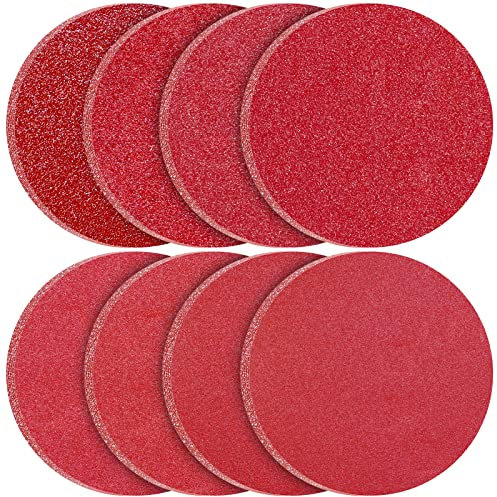 KONGMING 80 Stück Schleifpapier 150mm Klett Körnung 40 60 80 120 180 240 320 400 für Exzenterschleifer