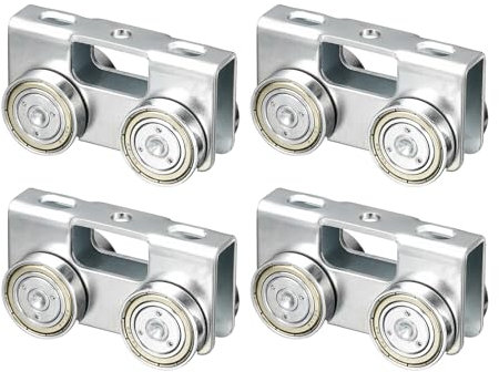 sourcing map 4 Wheel Trolley Assembly, Silent Load Trolley Assembly for 1-5/8 Wide and All 1-5/8 or Taller Strut Channel, 4 Pairs