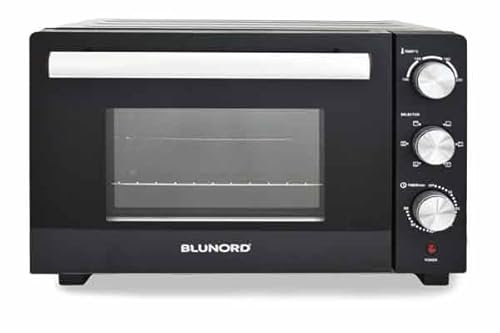BLUNORD BLUF52 Deluxe – Forno Elettrico Ventilato 52 Litri, Multifunzione con Grill, Timer, Termostato Regolabile, Interno Smaltato Easy Clean, Design Italiano