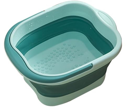 Bañera de Pies para Remojo Cubo Plegable Con Puntos Relajantes Para
