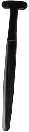 Ciieeo 2pezzi Raschietto per Lingua Nero in Plastico Impugnatura Ergonomica e Design Antiscivolo per Pulizia Orale e Igiene Dentale Quotidiana