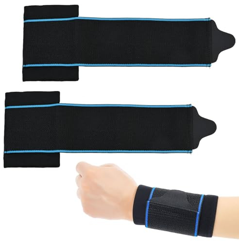 Daleweo Bendaggio per Polso Unisex, Supporto per Polso Destro e Sinistro, Cinghie Regolabili, Bendaggio Elastico per Polso, Bendaggio per Mano e Polso Riduce Il Rischio Di Lesioni