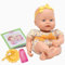 Baby Sweetheart Baby Puppe mit Kleidung, Fläschchen und Zubehör zum Füttern – Weiche Puppe und Bilderbuch auf Englisch – Spielzeug ab 2 Jahre