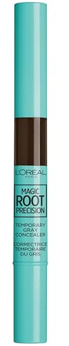 L’Oreal Paris Magic Root Precision Temporary Gray Hair Color Concealer Brush, 4 Dark Brown, 0.05 fl; oz.