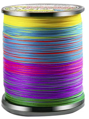 LIOOBO 2.0 500m Geflochtene Angelschnur Fluorocarbon Angelschnur Super Strong Angelschnur Multicolor PE Material Schnur