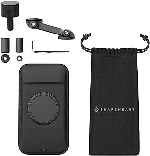Shapeheart Motorrad Bundle Boost Magnetische Smartphone Halterung für Stummellenker (Black,XL)