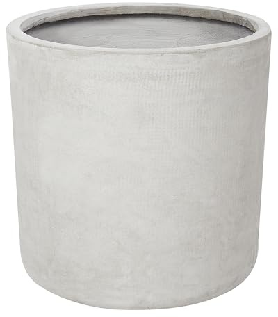 Outdoor Blumentopf Beton-Optik grau rund 42 x 42 x 42 cm Modern Messene