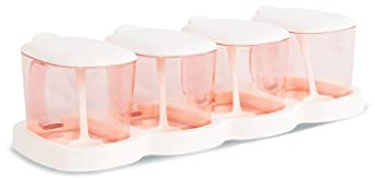 Recipiente for sal, azucarero, lata de especias, caja de condimentos, caja de almacenamiento de sal de plástico multirejilla integrada, juego de condimentos, combinación de caja de condimentos for el