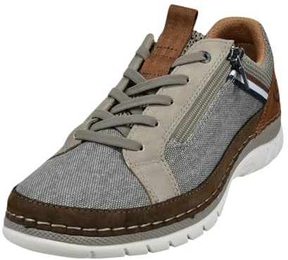 bugatti Men's Business Shoes, Men's Lace-Up, Beige 5200, 8 Men