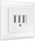 deleyCON 1 Stück Telefondose Unterputz TAE NF/F Anschlussdose NFF 2X Telefonanschluss + 1x Nebenstelle Fax Anrufbeantworter Modem NTBA DSL-Splitter Weiß