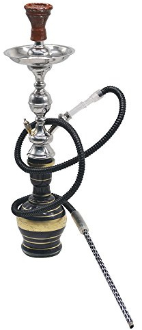 Egyptisk Shisha, 57 cm vattenpipa, en mun, tvättbar slang, nikotinfri