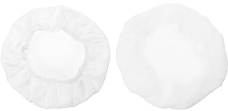 QUARKZMAN 2pcs Chaussette De Polissage Pour Polisseuse De Voiture Tampon De Polissage En Coton Pour Bonnets De Polisseuse 9-10 Pour Voiture, Blanc