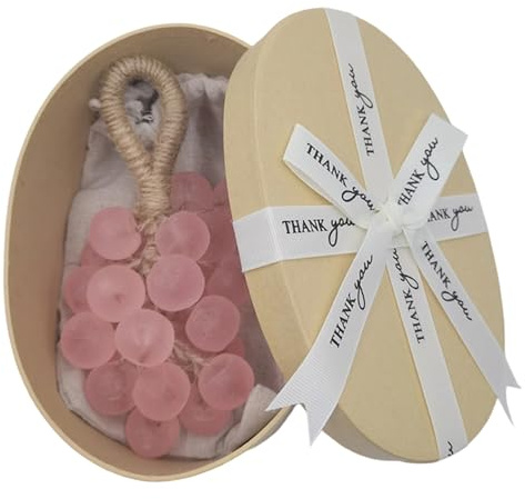 Sapone di cristallo d'uva ipoallergenico, materiali biodegradabili, profumi rinfrescanti per la cura quotidiana della pelle, accessori da bagno di lusso, sapone multifunzione per la decorazione della