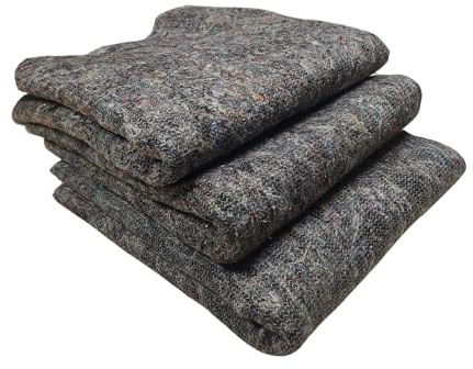 LNT France Lot 3 Couvertures Déménagement 150x200 cm 300 g/m² | Idéales pour déménagement, transport, stockage et garde-meuble