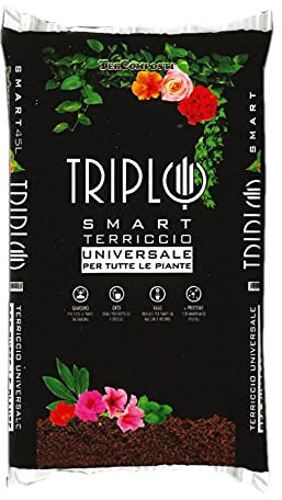Tercomposti Triplo Smart terriccio Terra substrato Universale 45 Litri orto Giardino Fiori amminoacidi