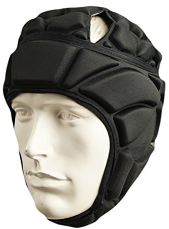 Lalander Casque de Protection avec protège-Nuque, Casque rembourré, Tenue de Sport/vêtement de Protection pour Football, Basketball, Paintball, Arts Martiaux, Rugby