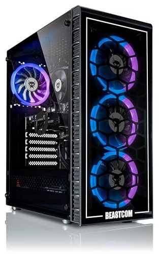 BEASTCOM Q5 | Pro Gaming PC | AMD Ryzen 5 4500 6X 4,10GHz 12 Threads | NVIDIA RTX 3050 4GB | 32GB RAM | 1TB NVMe SSD | HDMI | USB 3.2 | WiFi 5 | Windows 11 Pro