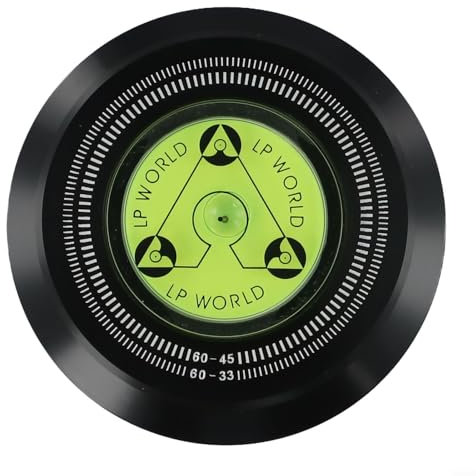 Plattenspieler-Zubehör, Aluminium-Schallplatten-Stabilisator für optimale Leistung von 60-Hz-Vinyl-Playern (schwarz)
