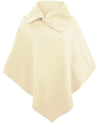 Poncho Donna Invernale Autunno Elegante Classico Tinta Unita e Elasticizzata Mantella Senza Maniche Glamorous Baggy Scialle Irregular Moda Giovane Top(Beige)