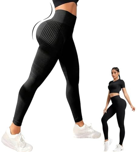 Niaetuto Leggings Plumis Cellulite 3D,2025 Nouveau Legging de Sport Femme pour Fitness,Sport,Push-Up Sculptant