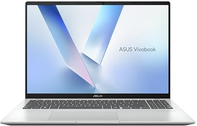 ASUS Vivobook 16 M1607KA-MB171W Copilot+ PC - Ordenador Portátil WUXGA (AMD Ryzen AI 5 330, 16GB RAM, 512GB SSD, Radeon 820M, Windows 11 Home) Plata Fría - Tec. QWERTY ESP