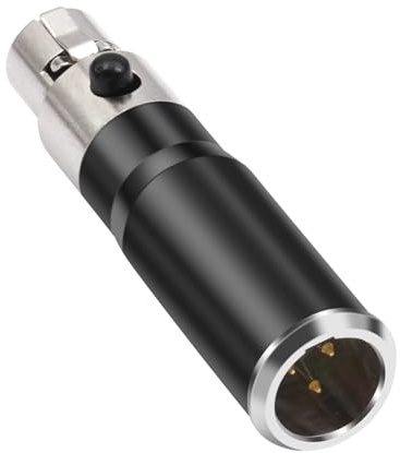 Adaptador XLR de 4 pines a XLR de 3 pines, convertidor auditivo de alta fidelidad para micrófonos, adaptadores auditivos de equipo de estudio