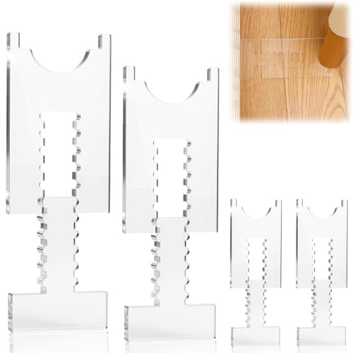 JanFebMar Lot de 4 butées Transparentes pour canapé et lit, entretoises et Protections murales Invisibles pour Meubles, Coussins d'espacement en Acrylique résistants