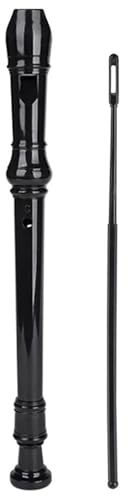 Blockflöjtsblåsinstrument 8 Håls Plastblockflöjt G Nyckel Nybörjarflöjt Klassrum Scenframförande Blåsinstrument(Black)