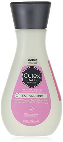 Cutex Non Acetone Rimuovi Smalto Professionale Unghie Nail Remover Solvente Senza Acetone Con Olio Di Cocco, Rimozione Delicata, Per Unghie Naturali E Artificiali, 100 Millilitro