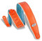 Levy's Leathers M26VCP-ORG_TEL Gitarrengurt Reversible Vinyl White Piping 2 3/4 - Orange Teal