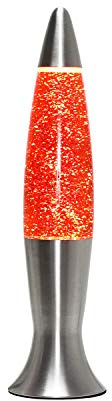 Easylight Angel Angelina - Lámpara de lava (40 cm, tamaño pequeño, E14), color naranja y plateado