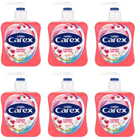 Carex Cherry On Top Anitbacterial Handwash 6x250ml