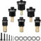 Dokeno 6 Pièces Ecrou à Sertir, Riveteuse Manuelle pour Ecrou à Sertir, M3, M4, M5, M6, M8, M10, Écrous à Tête en Acier Inoxydable, Outil de Rivetage pour Espaces Confinés
