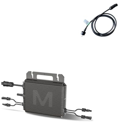 800W Micro-Wechselrichter mit Schuko Kabel mit Betteri-Steckern 5M 0% VAT, Marstek Microinverter Inverter Solar Inverter MPPT App Steuerung Plug & Play Balkonkraftwerk, IP67 Wasserdicht für Mini-PV