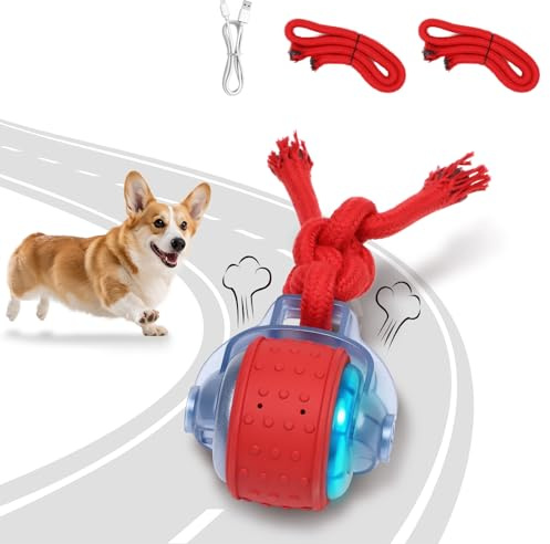 BENTOPAL Dog Toys Interactive Dogs Squeaker with Super High-Speed Rechargeable Dog Barking Ball for Puppies