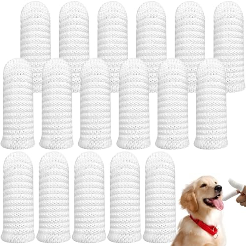 Spazzolino per Cani,30 Pezzi Spazzolini da Dito per Cani,Cuccioli, Gatti & Piccoli Animali Dentali Cura Dentale,Riutilizzabile