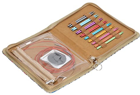 ZJchao Ferri da Maglia, 1 Set Kit per Maglieria Set di Ferri da Maglia in Materiale di Alluminio, Plastica e Acciaio Inossidabile Sia per Principianti Che per Familiari Che Amano Lavorare a
